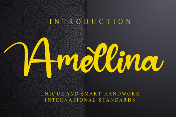 Amellina: A Friendly Handwritten Font for Creative Branding