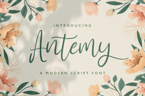 Antemy: A Handwritten Font for Elegant Editorial Design