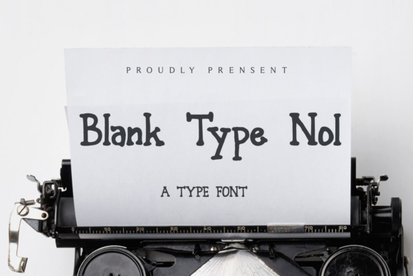 Blank Type Nol: The Creative Font for Authentic Handmade Designs