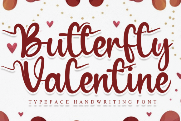 Butterfly Valentine: A Charming Handwritten Font for Web Design