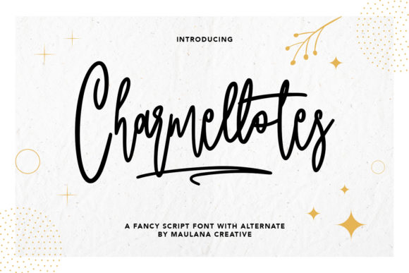Charmellotes: Elevate Your Brand with a Unique Script Font