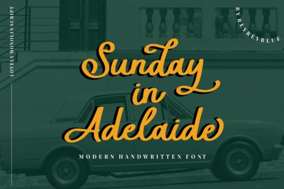 Discover Sunday in Adelaide: A Charming Handwritten Font