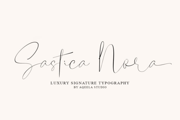 Elevate Your Editorial Design with Sastica Nora Font