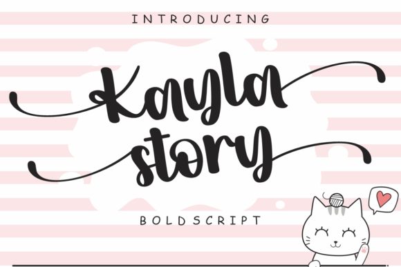 Enhance Your Brand with Kayla Story Font