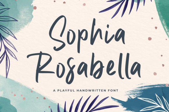 Enhance Your Editorial Design with Sophia Rosabella Font