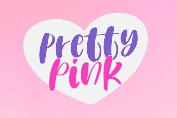 Introducing Pretty Pink: A Charming Handwritten Font