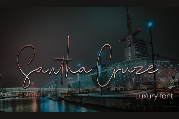 Santha Cruze: A Handwritten Font for Elegant Web Design
