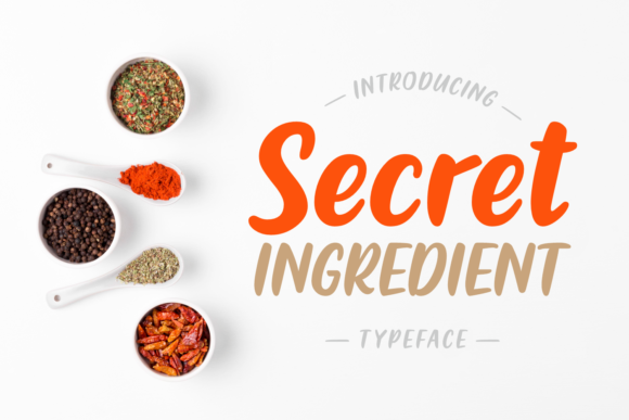 Secret Ingredient: A Handwritten Font for Polished Branding
