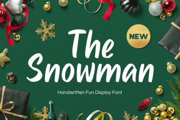 The Snowman: A Handwritten Font for Creative Web Design