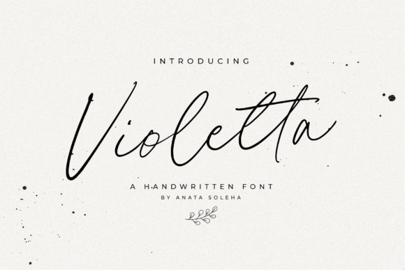 The Violetta Font: A Handwritten Script for Editorial Grace