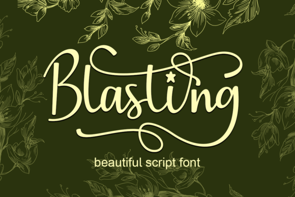 Unveiling Blasting: A Dazzling Handwritten Font for Marketers