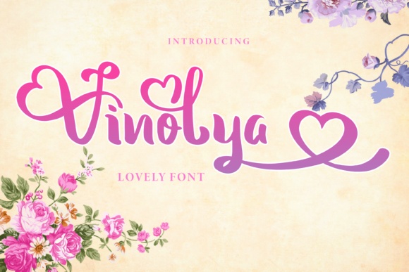 Vinolya: A Charming Script Font for Crafters and Creators