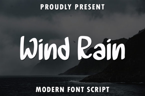 Wind Rain: A Script Font with Graceful Flow